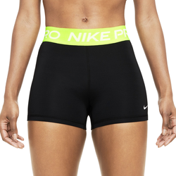 Женские теннисные шорты Nike Pro 365 Short 3in - black/volt/white