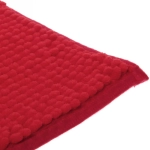 Коврик для ванной 50*80"Букли» бордовый