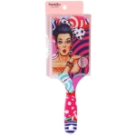 Расческа массажная прямоугольная форма «КОЛЛЕКЦИЯ ИМАНИ - ФОРТУНА», микс 4 дизайна, 24*7,5см (PVC упаковка)