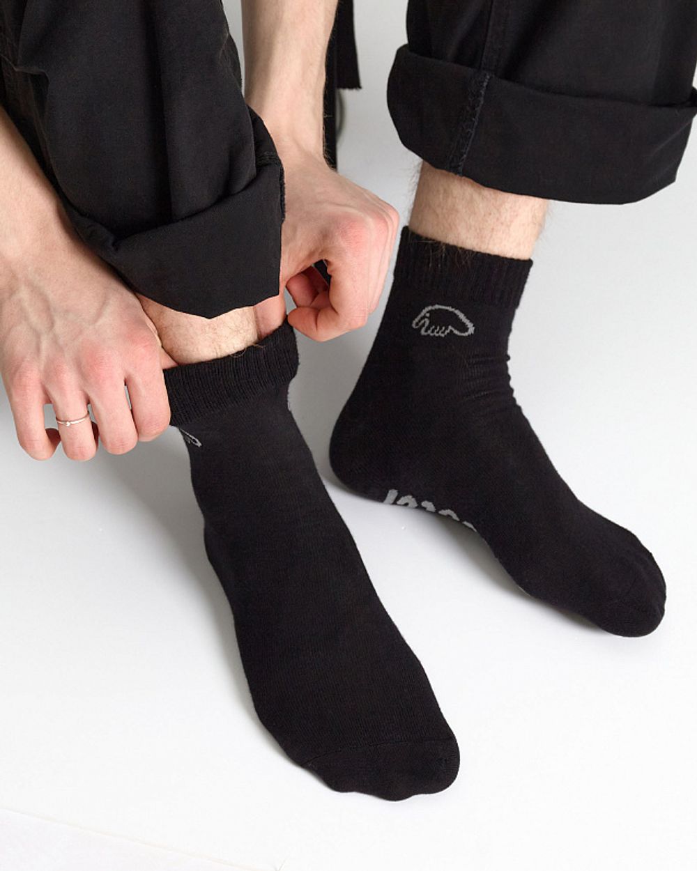 Носки Anteater Low Socks Logo Черные