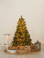 Елка с гирляндой «Барокко» (Литая+пвх) 120 см / 1,2 м