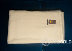 Одеяло тканое из 100% пуха яка 150х200 см. (Gobi'S SUN) - белое
