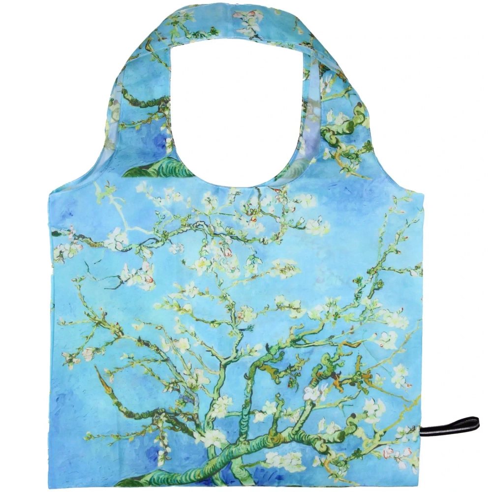 Сумка - шоппер в чехле с замком водонепроницаемая «ИДЕЯДОМА», принт миндальное дерево, 46*55см