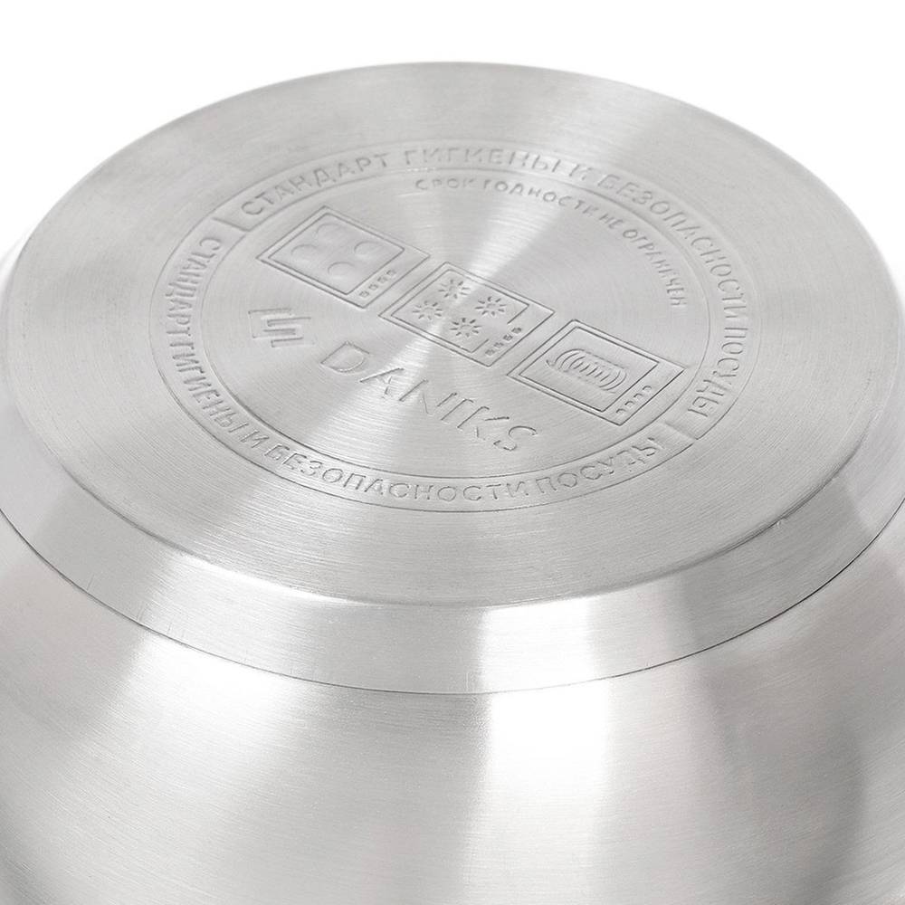 Набор посуды нерж, 12 пр, каст1.9,2.9,3.9,6,5,ковш1.9,сков 24см, индукц, Daniks, Классика, в асс, SD