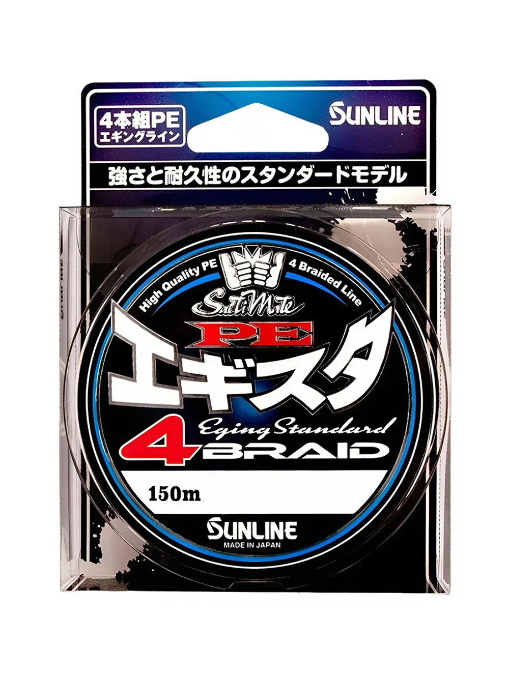 Плетеный шнур для рыбалки SUNLINE SM PE EGI STA 4 150 HG #0.4/6LB