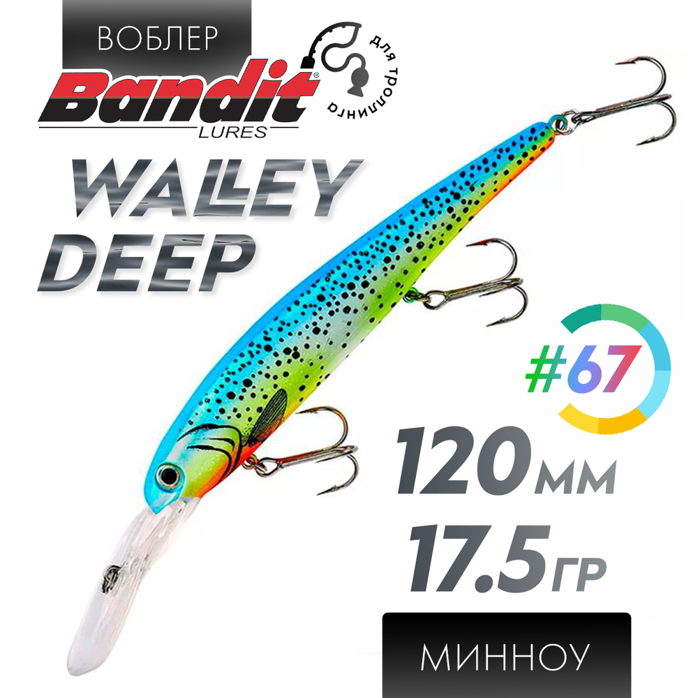 Воблер Bandit Walleye Deep (120мм, 17.5гр)