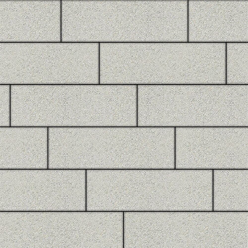 Тротуарная плитка ПРЯМОУГОЛЬНИК 750х250 мм - Стандарт Белый