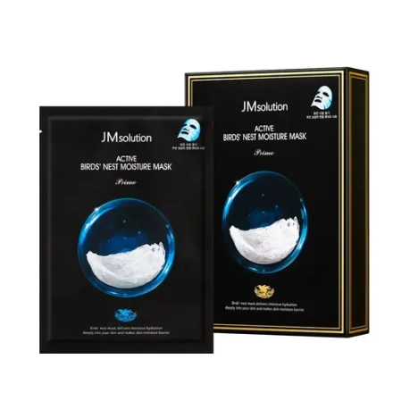 JM SOLUTION Ультратонкая тканевая маска с ласточкиным гнездом Active Bird's Nest Moisture Mask Prime 33 ml