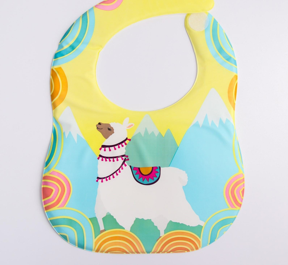 5133356 Нагрудник непромокаемый, мягкий на поролоне «Лама»