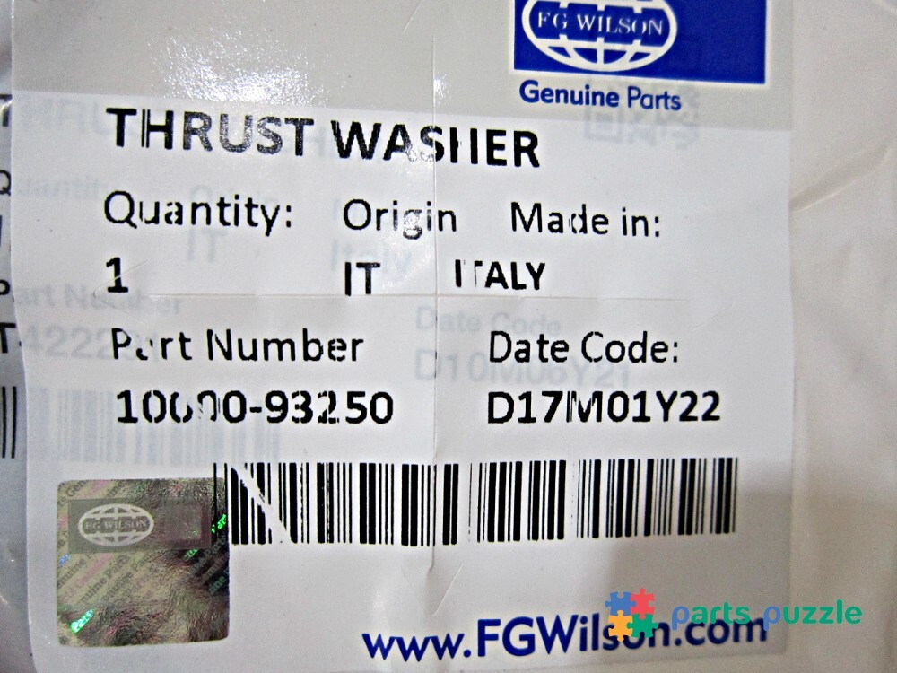 Полукольцо упорное / THRUST WASHER АРТ: 10000-93250