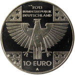 10 евро. 150 лет Красному Кресту (А). Германия. Медноникель. 2013 год