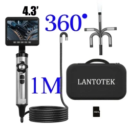 Поворотный эндоскоп 8.5 мм с Дисплеем /автомобильная камера Бороскоп