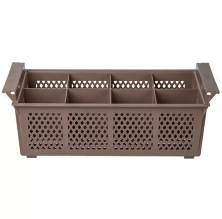 Контейнер для столовых приборов, 8 ячеек пластик перфорированный