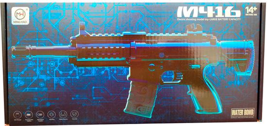 Автомат М416 с подсветкой стреляет орбиз