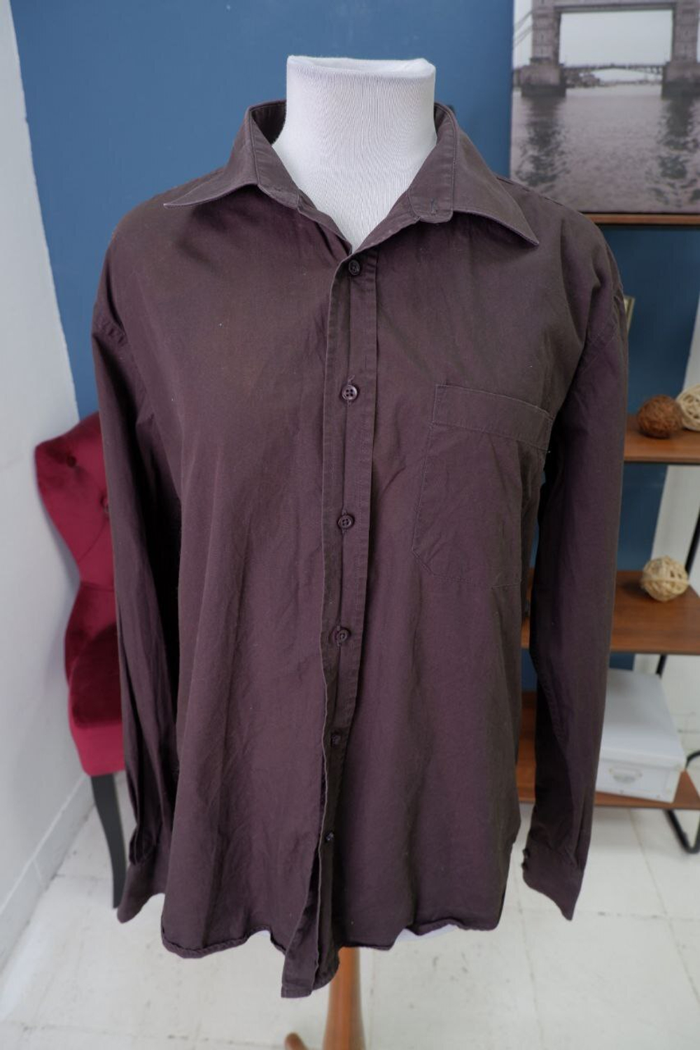 Рубашка Reserved темная 48 размер
