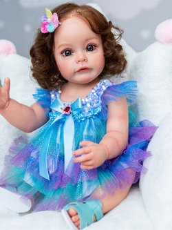 Кукла Реборн виниловая 55см в пакете (FA-010)