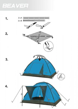 палатка High Peak Beaver 3 (камуфляж)