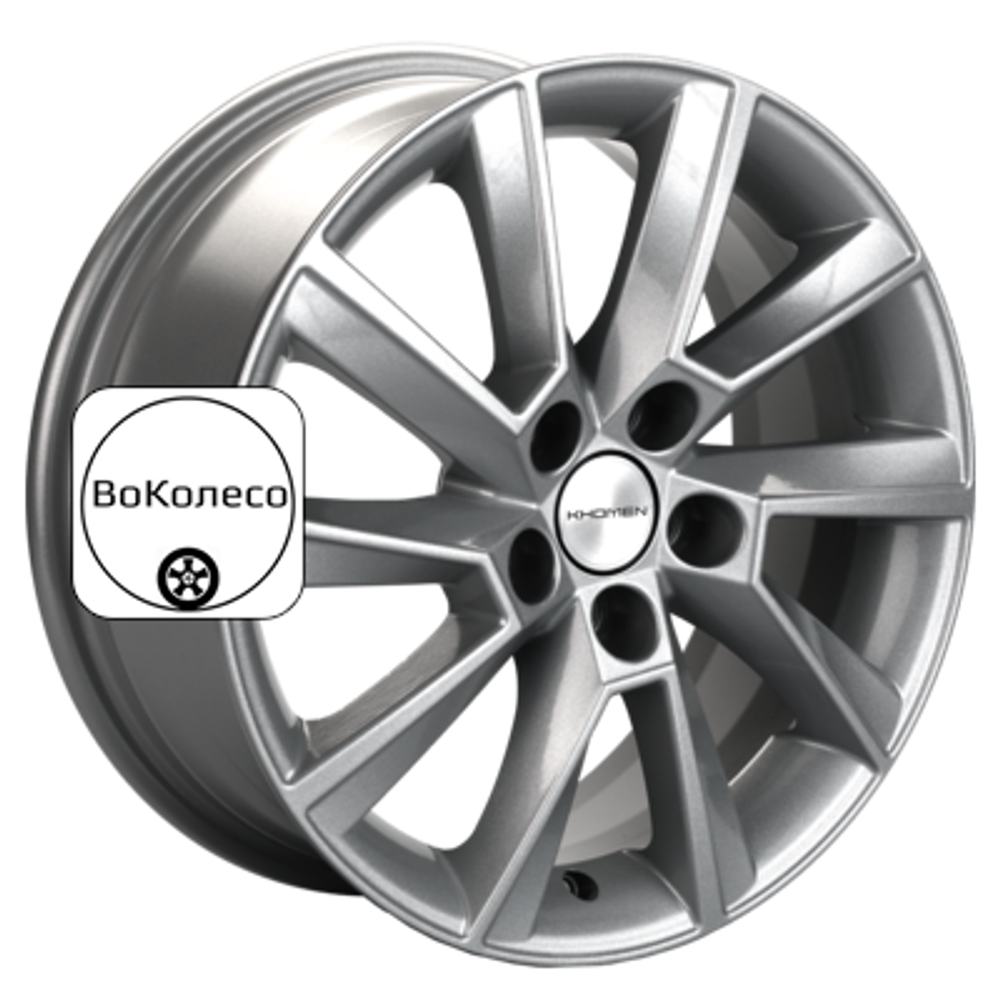 6x15/5x100 ET38 D57,1 KHW1507 (Rapid/Fabia) Gray Khomen Wheels