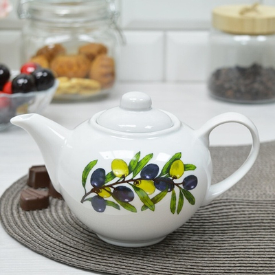 Чайник заварочный 550мл форма Удачный Оливки (92669)