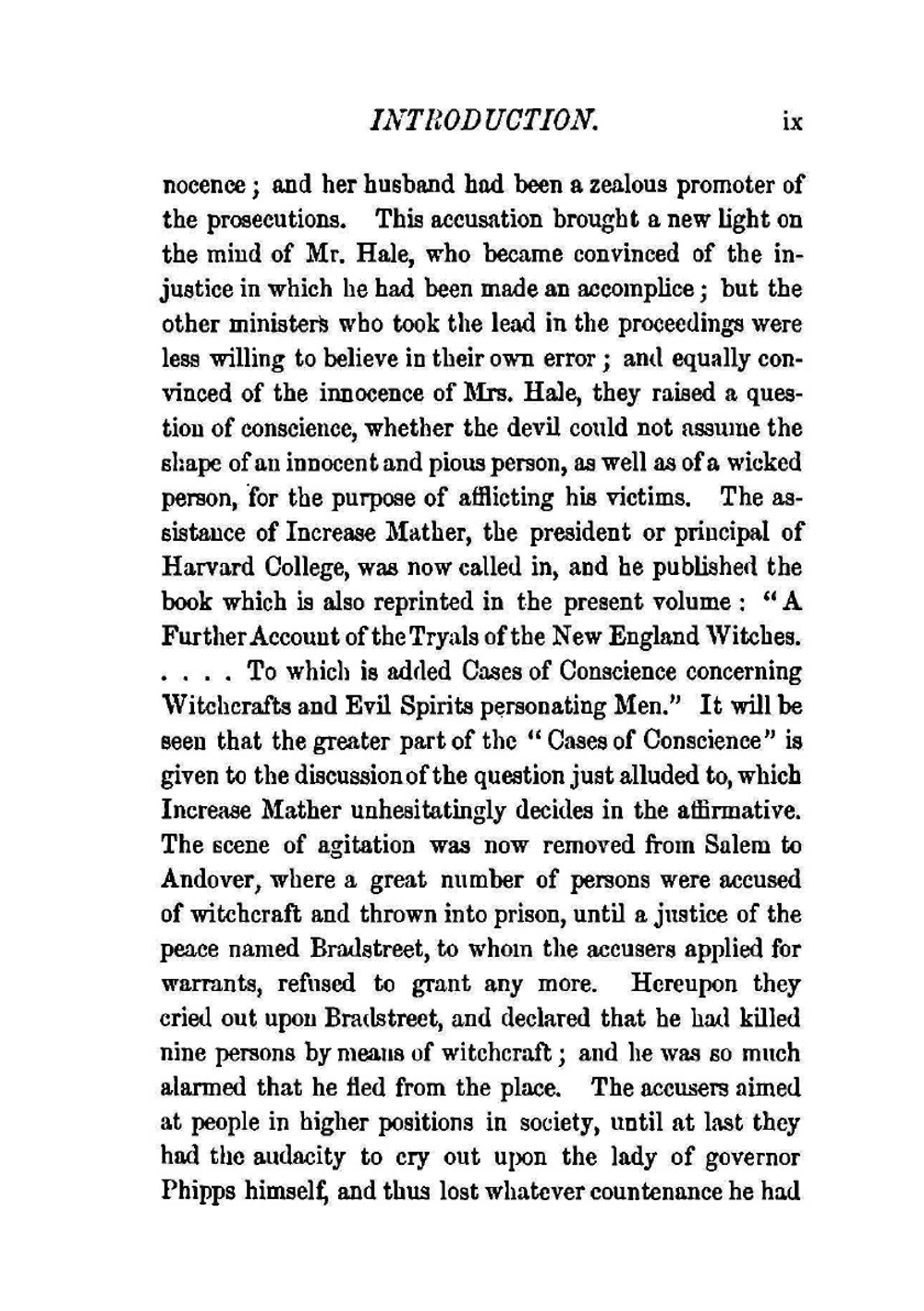 The Wonders of the Invisible World. Being an Account of the Tryals of Several Witches Lately Executed in New-England | Cotton Mather