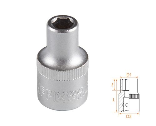 AFFIX (AF00040013) Головка торцевая стандартная шестигранная 1/2", 13 мм