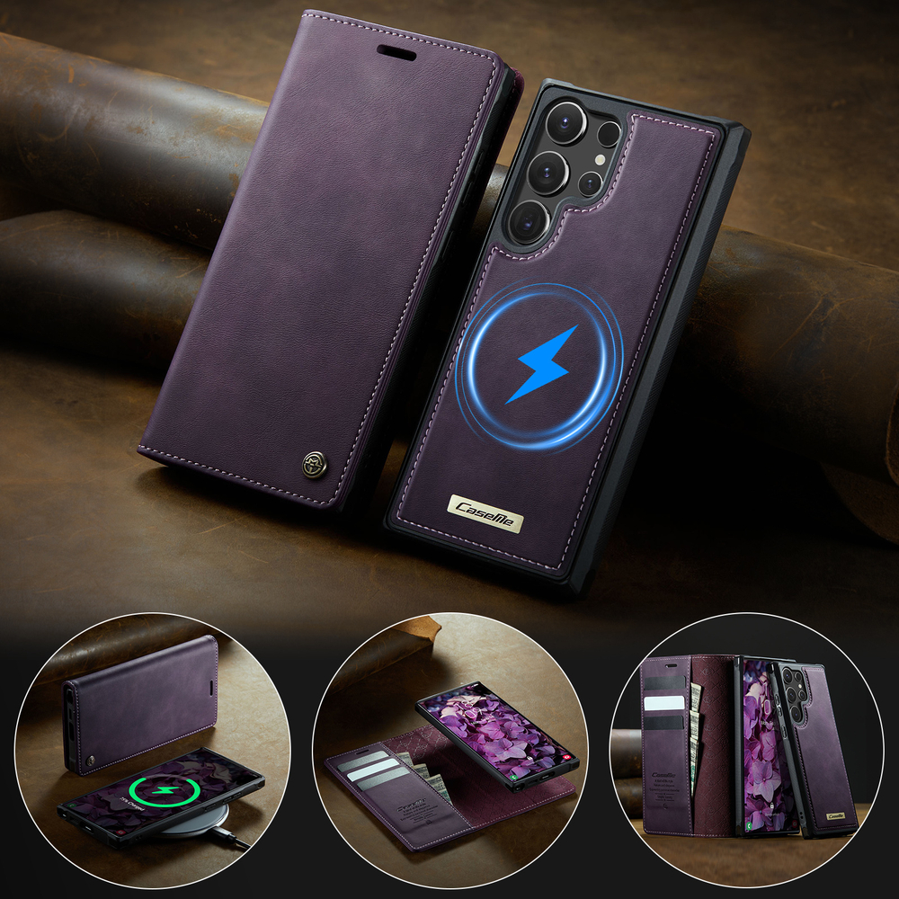 Чехол-кошелек CaseMe 2 in 1 MagSafe Samsung Galaxy S23 Ultra