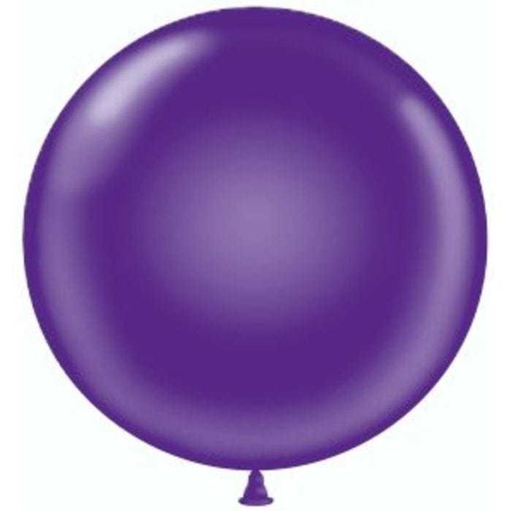 Фиолетовый шар 60/90 см на атласной ленте
