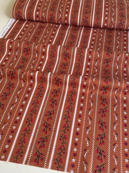 ГРИБОЧКИ и ЧЕРРИ, 100% хлопок Handmade Fabrics 2
