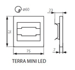 Светильник для лестницы KANLUX TERRA MINI LED WW 3000К