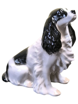 Фарфоровая статуэтка "Спаниель" (ЛФЗ), СССР, 1970-1991 гг.