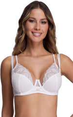 Эффектный бюстгальтер с вышивкой (Размер: 80D) (Цвет: черный)