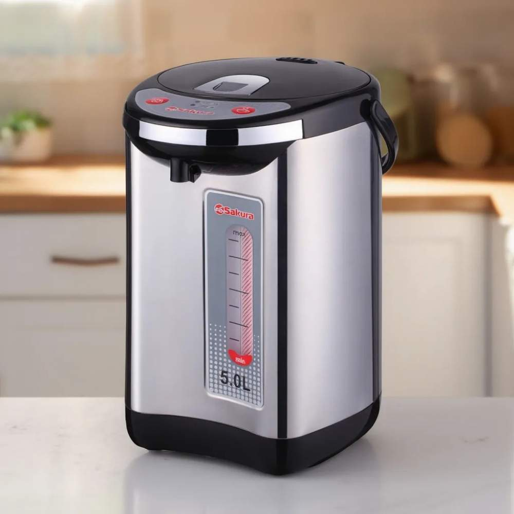 Термопот 5л нерж с черным SA-315BS