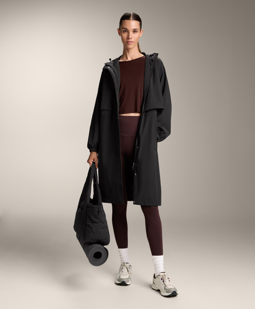 Oysho Укороченная футболка с перекрестной спинкой, шоколадный