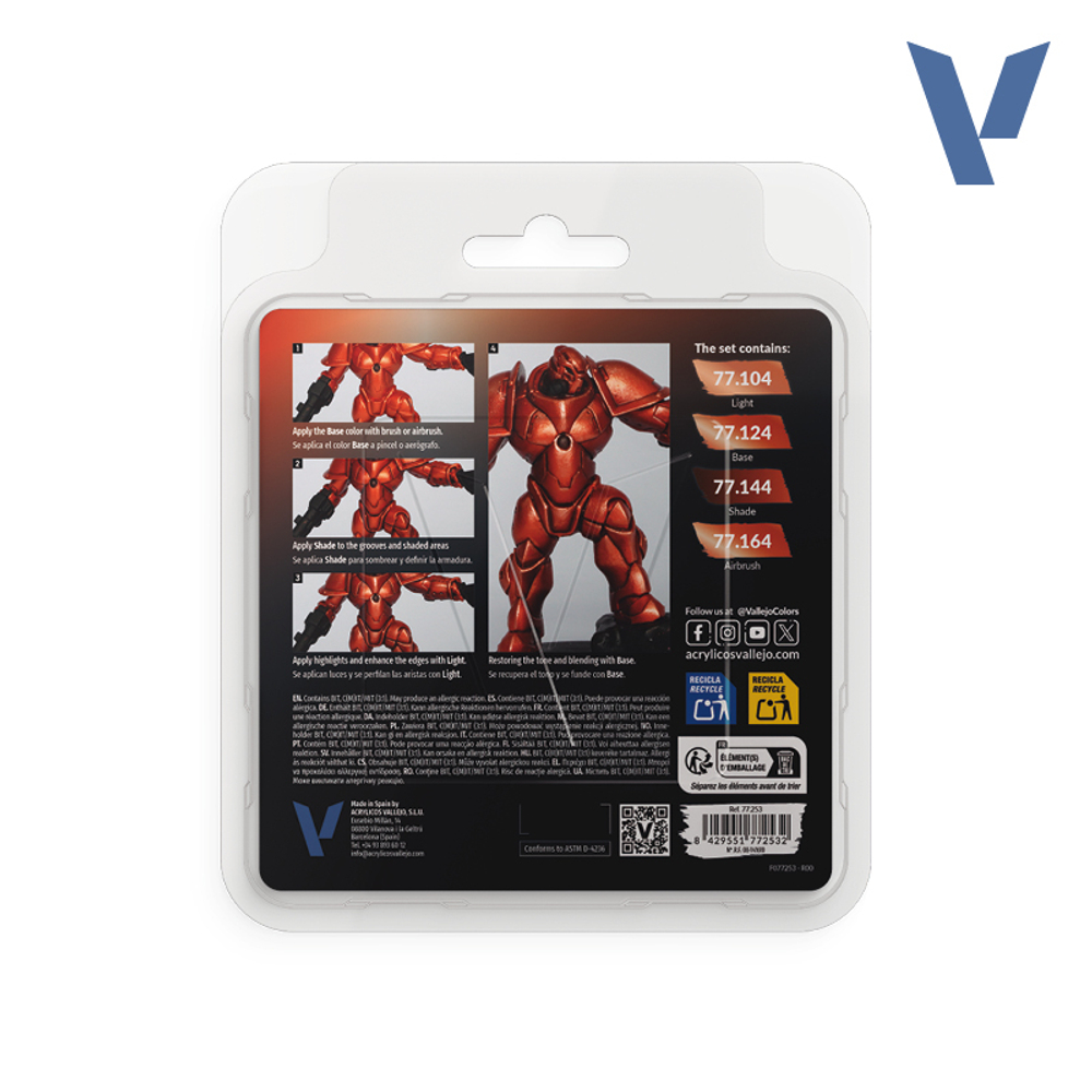 Vallejo True Metallic Metal - набор Ancient Copper