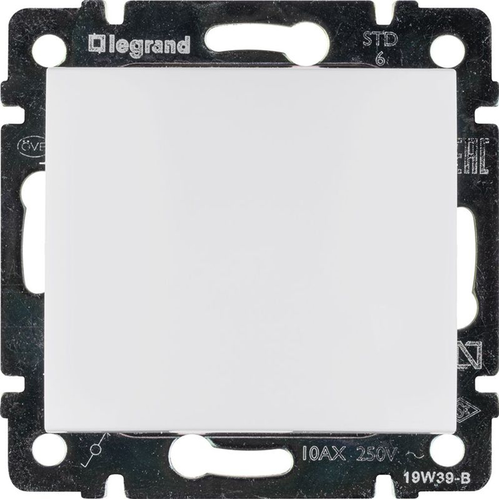 Переключатель проходной 1-кл. СП Valena 10А IP31 250В механизм бел. IEK 774406