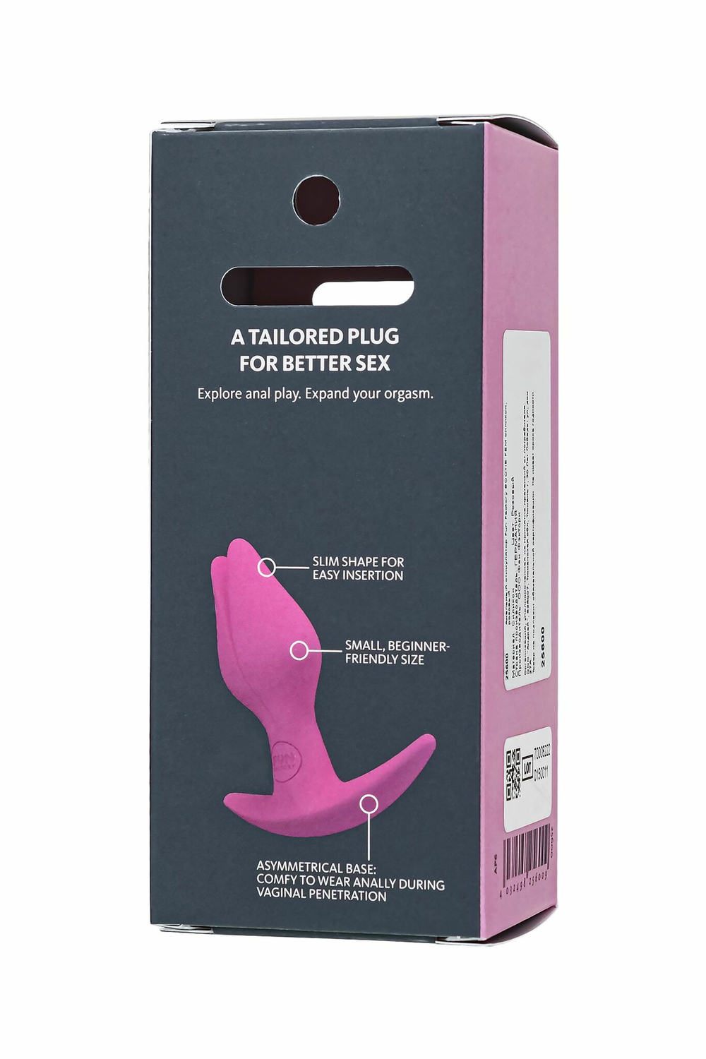 Розовый анальный стимулятор Bootie Fem - 8,5 см. (Цвет: розовый)