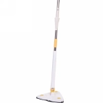 Швабра треугольная с отжимом, ручка 130 см цвет белый