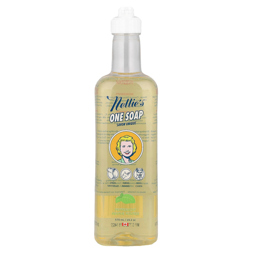 Nellie's, One Soap, перечная мята, 570 мл (19,2 унции)