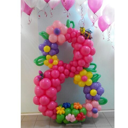 Цифра 8 из воздушных шаров 120 см