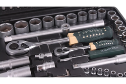 Набор торцевых головок и вставок RF-41082-5EURO 1/2" & 1/4"DR 6-гранных 108пр. ROCKFORCE