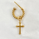 Серьги RETE RINGS позолота