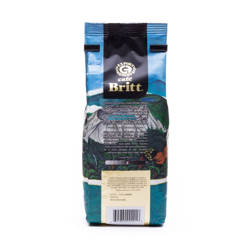 Кофе молотый Cafe Britt Poas terra volcanica 340 г