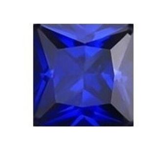 Корунд сапфировый синт. квадрат 6.0*6.0