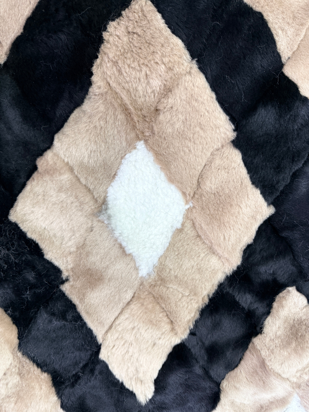 Покрывало меховое ковер из шкуры овчины