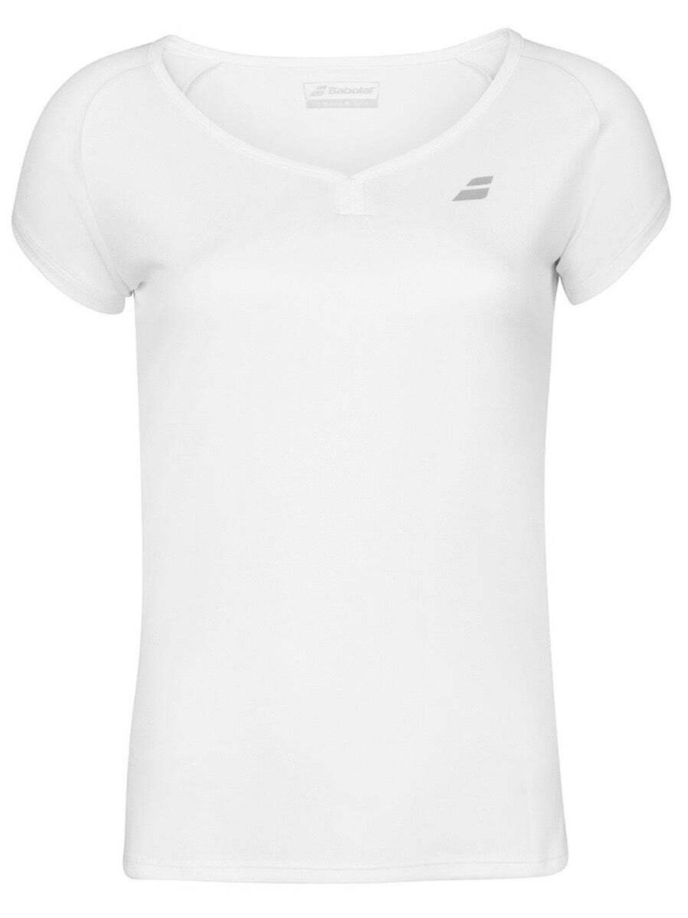 Женская теннисная футболка Babolat Play Cap Sleeve Top Women - white