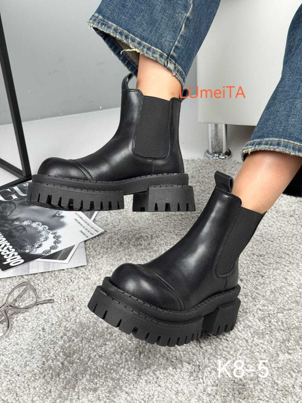 Ботинки нат. кожа по 6 пар (36-40)р./ 8-5