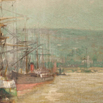 Картина «Bateaux Dans Le Port De Rouen / Лодки в порту Руана»