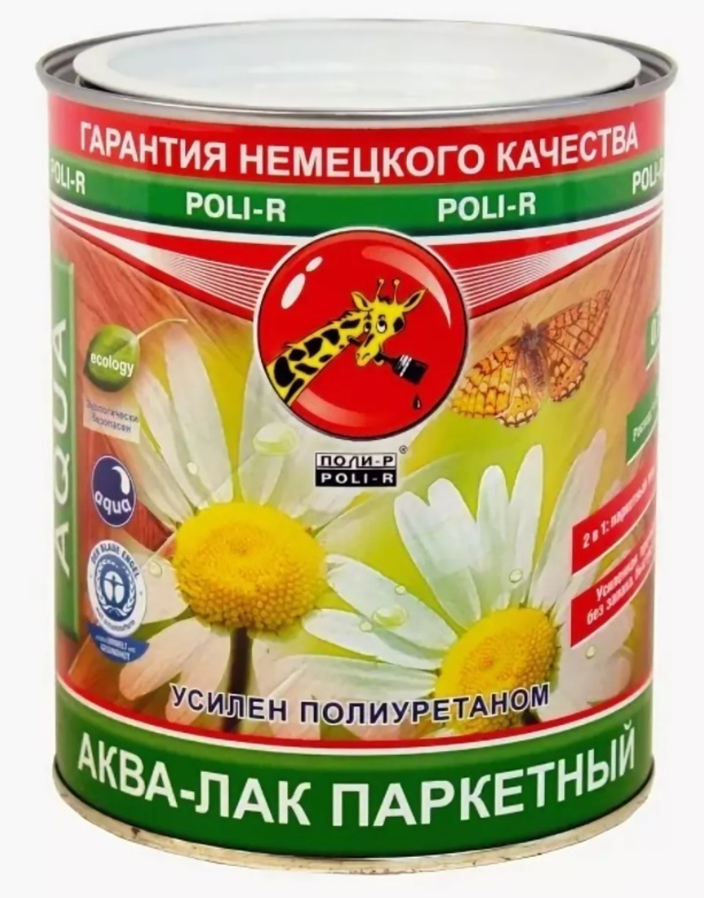 Аква-лак паркет 0,75 л ш/мат Поли-Р