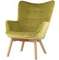 Кресло Contour, оливковый велюр