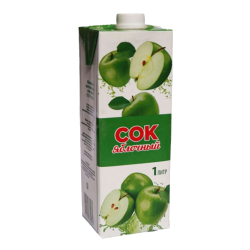 Сок Яблочный Широкий Карамыш 1л